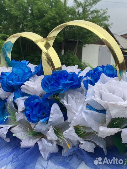 Свадебные кольца на машину