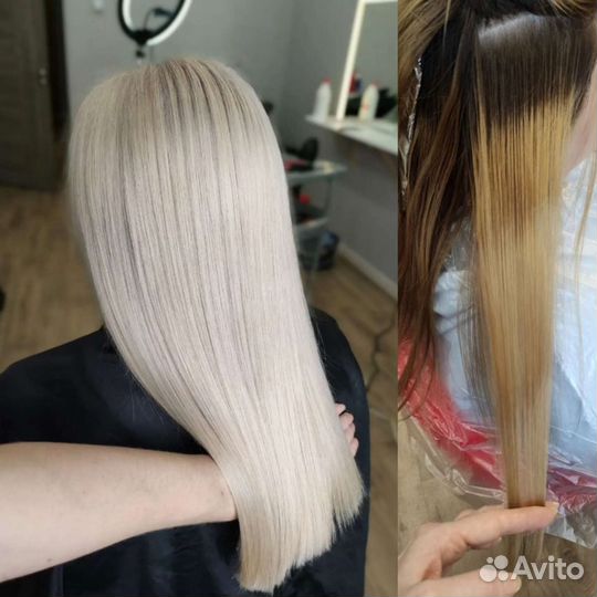 Окрашивание волос, стрижки парикмахер