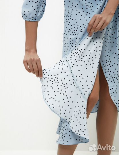 Летнее платье в горошек 52