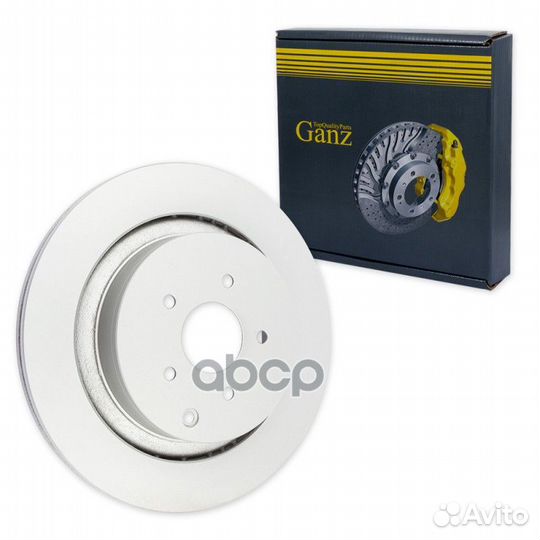 Диск тормозной задний с покрытием GIJ06104 ganz