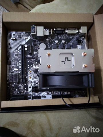Материнская плата asrock a320m-hdv +кулер купить в Санкт-Петербурге ...