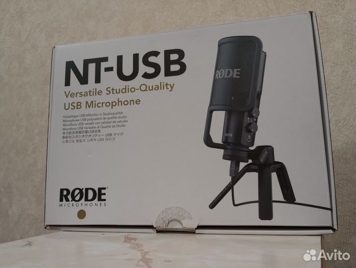 Микрофон Rode NT-USB + акустический экран