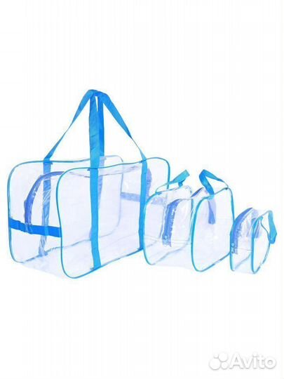 Сумка в роддом прозрачная Roxy Kids(3шт)