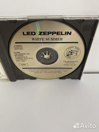 LED Zeppelin CD Wite Summer 1969/ Редкий p 1989