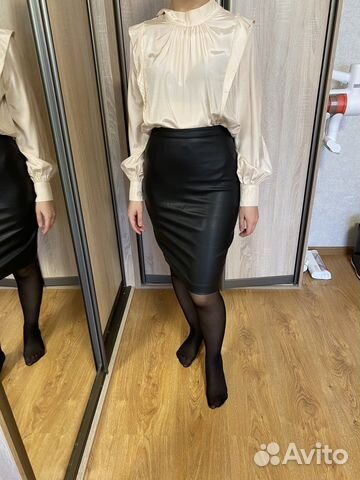 Кожаная юбка Mohito