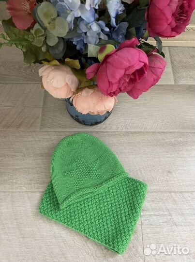 Шапка осень + снуд