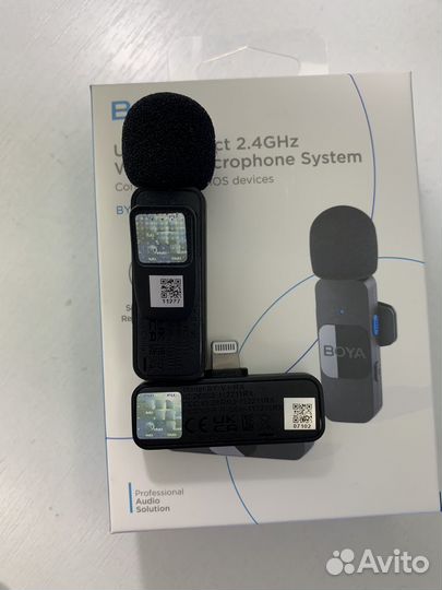 Беспроводная система микрофон Boya BY-V1 lightning