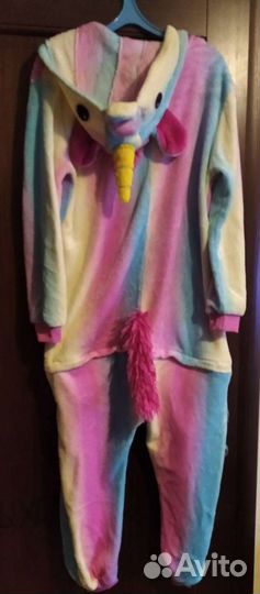 Пижама кигуруми радужный единорог