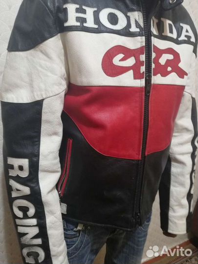 Мотокуртка кожаная мужская