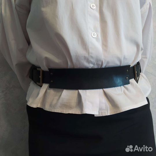 Ремень пояс женский кожаный