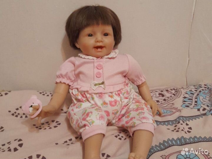 Кукла реборн силиконовая девочка(с коляской)
