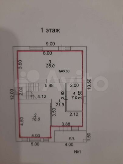 Коттедж 160 м² на участке 4 сот.