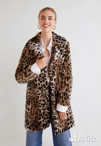 Leopard print coat mango deals