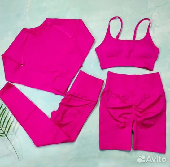 Костюм для фитнеса йоги двойка новый