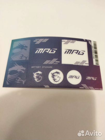 Наклейки MSI, intel