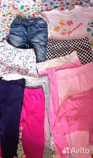 2 пакета с вещами для девочки от 0 до 2 лет