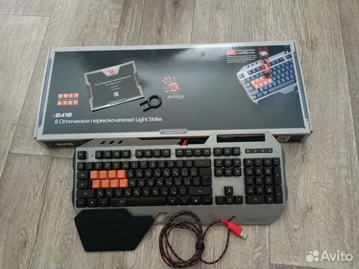 Клавиатура проводная A4Tech Bloody B418