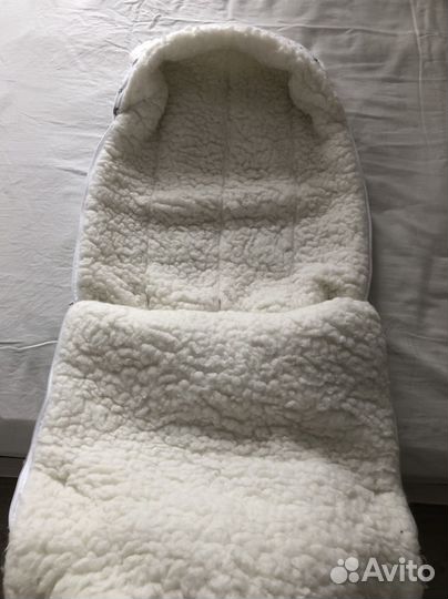 Зимний конверт в коляску на овчине