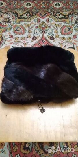 Шапка мутон и норка