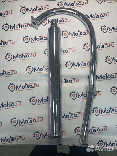 Глушитель веломотор №23 колено удлиненное