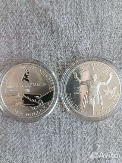 1 доллар США 1995 Паралимпийские игры