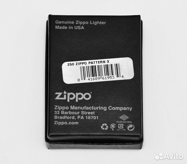 Зажигалка Zippo 250 Pattern 3 Оригинал Новая
