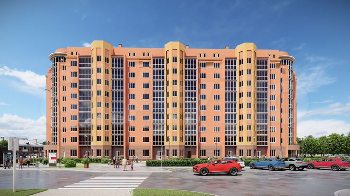 2-к. квартира, 66,3 м², 4/9 эт.