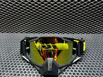 Очки для мотокросс эндуро 100% чёрный желтый цвет