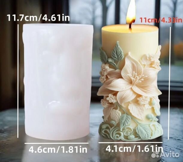 Силиконовые формы для свечей