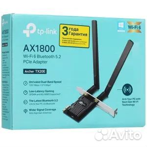 Wi-Fi + Bluetooth адаптер TP-link Archer TX20E