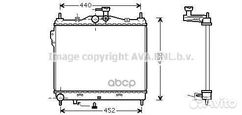 Радиатор системы охлаждения HYA2101 Ava