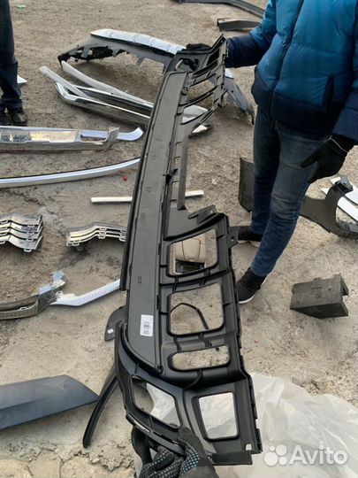 Юбка заднего бампера Мерседес ML166 AMG 2011-2015