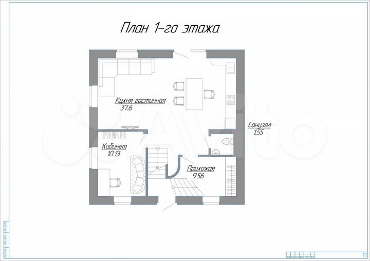 Дом 185,2 м² на участке 10 сот.