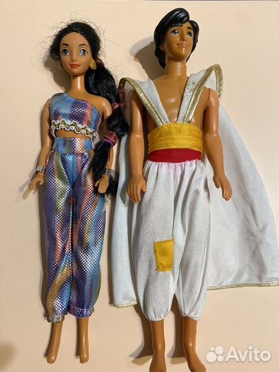 Куклы Аладдин и Жасмин mattel