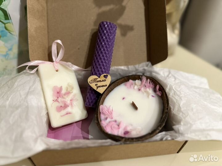 Подарочный набор (аромасвечи, саше, диффузор)