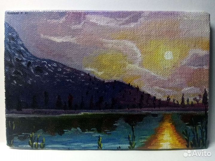 Картина маслом, 10х15, 