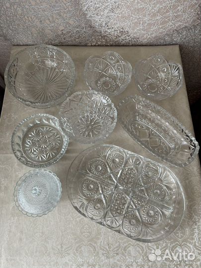 Ваза хрустальная