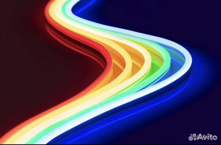 Гибкий неон 12 Воль и 220 вольт