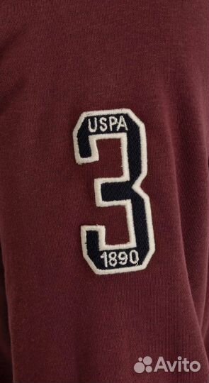 Оригинал U.S.Polo XL мужской свитшот замеры в фото