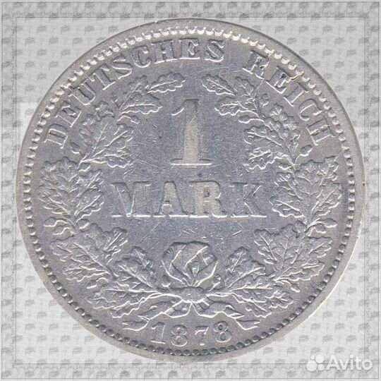 1 Марка 1878 G - Карлсруэ, Германия