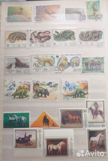 Марки фауна