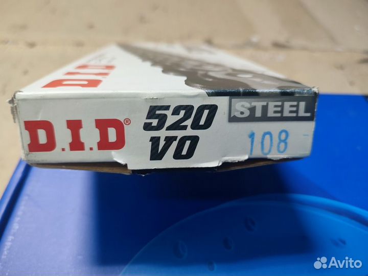 Цепь DID 520VO O-Ring замок- защелка 108 звеньев