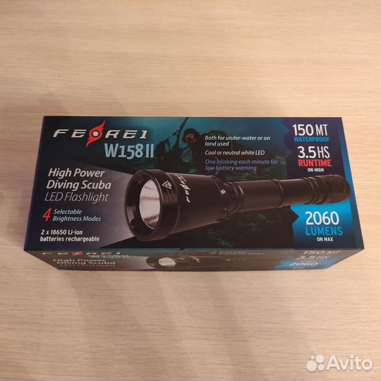 Фонарь подводный ferei W158II