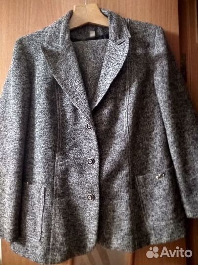 Жакет с широкими брюками(на осень-зиму) 54 размер