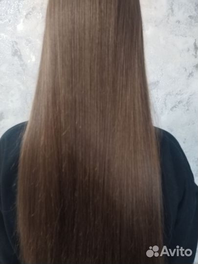 Кератиновое выпрямление волос