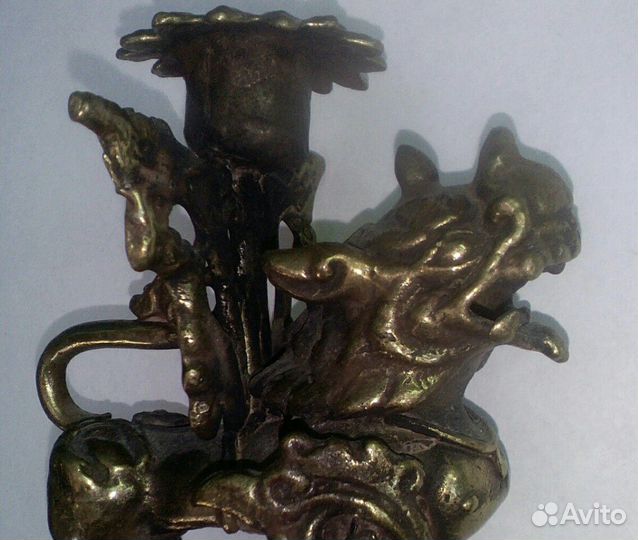 Подсвечник бронзовый