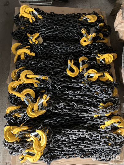 Крепежная цепь 6мм 3м крюк-крюк