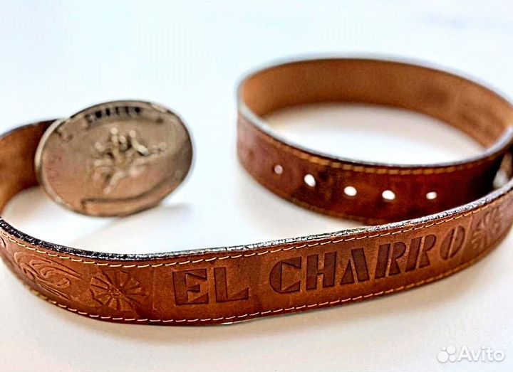 Ремень кожаный Charro. 95см. Италия. Оригинал