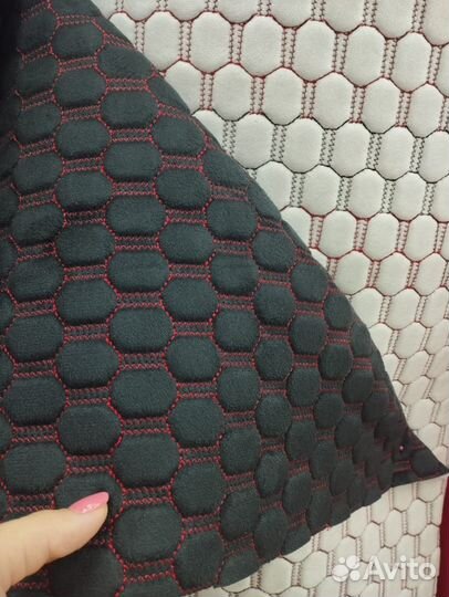Алькантара стёганая на поролоне