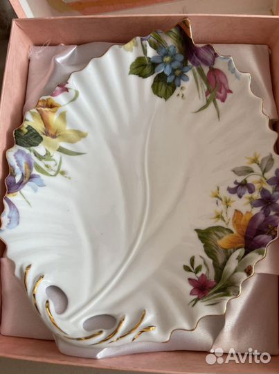 Фарфор блюдце в подарочной коробке новое